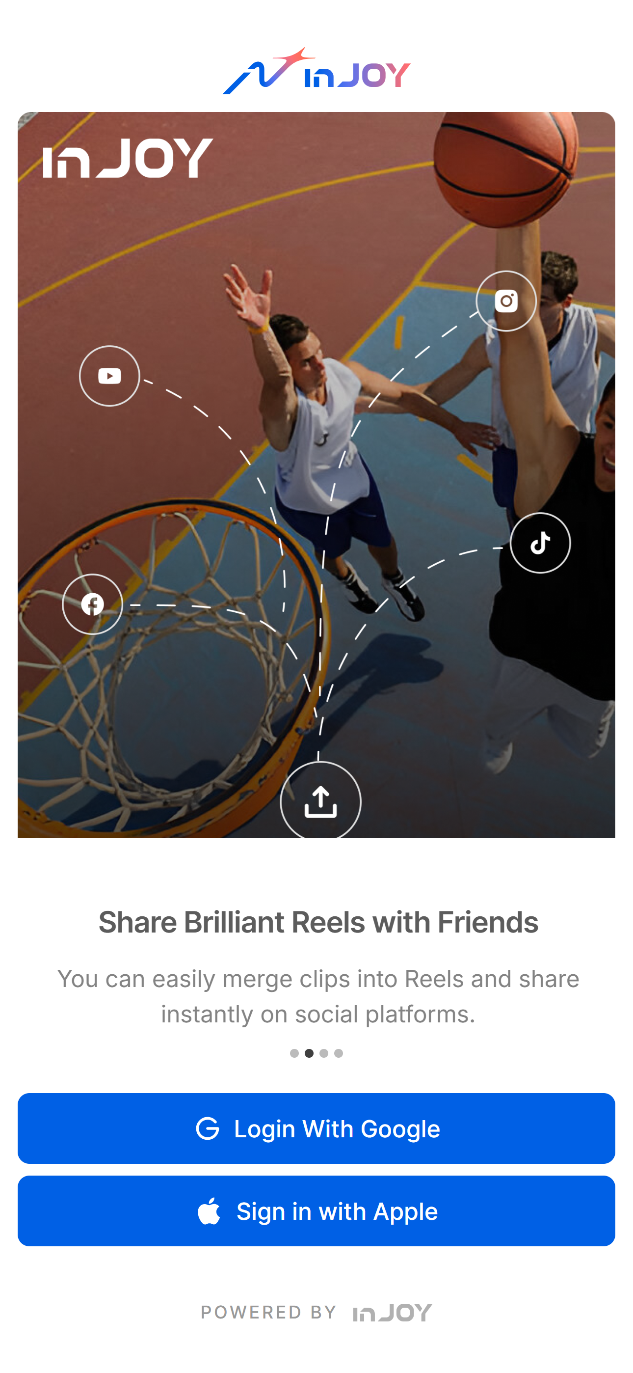 1. Sign in with Google or Apple in seconds