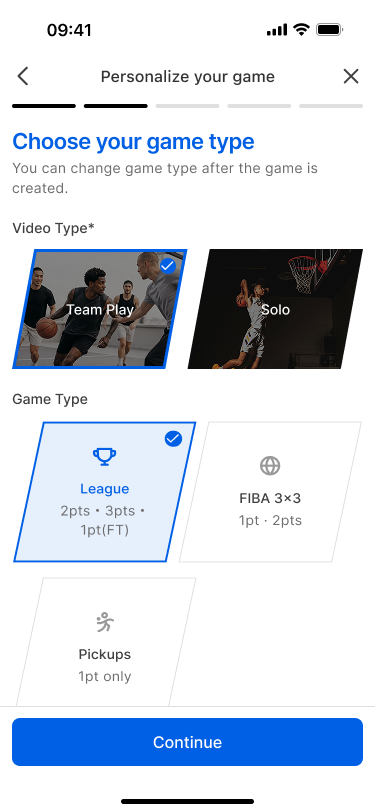 2. Upload your game & choose the game type